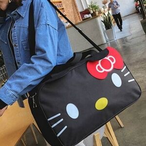 NEW Hello Kitty Travel Crossbody Bag black